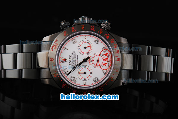 Rolex Daytona Miyota Quartz Movement Full PVD with White Dial and Number Markers - Click Image to Close